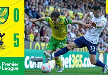 Video Highlight Norwich City 0-5 Tottenham Hotspur ngày 22/5 - Ngoại Hạng Anh