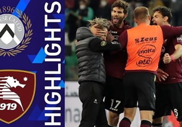 Video Highlight Salernitana 0-4 Udinese ngày 23/5 - Serie A